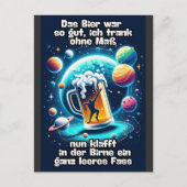 Das Bier im Kopf Briefkaart (Voorkant)