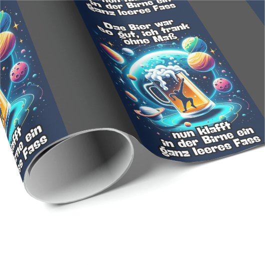 Das Bier im Kopf  Cadeaupapier (Rol Hoek)