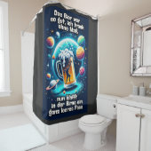 Das Bier im Kopf  Douchegordijn (In situ)