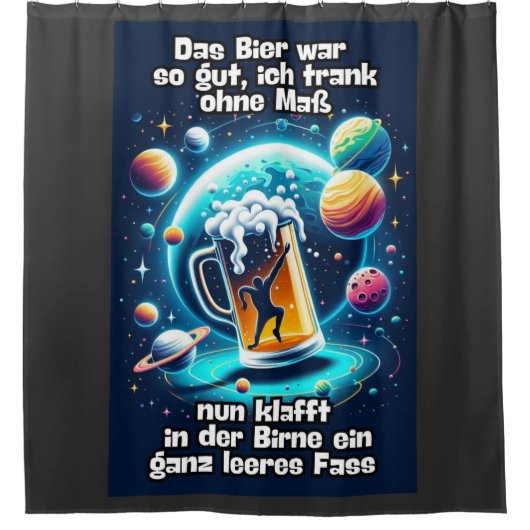 Das Bier im Kopf  Douchegordijn (Voorkant)