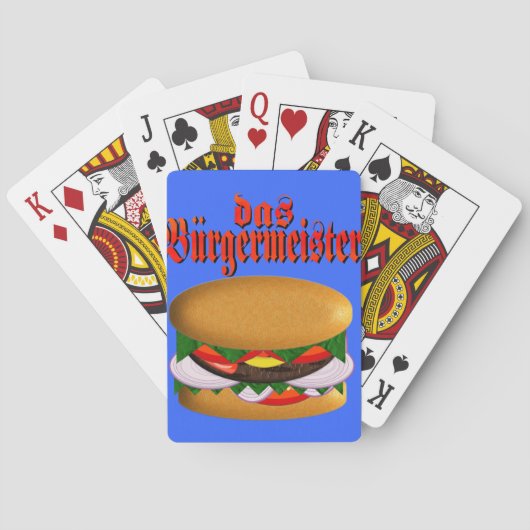 das Burgermeister - fietskaarten Pokerkaarten (Achterkant)