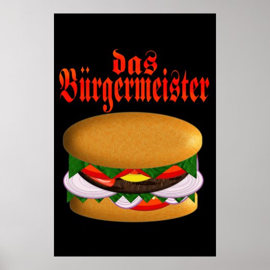das Burgermeister-Poster Poster (Voorkant)