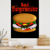 das Burgermeister-Poster Poster (Keuken)