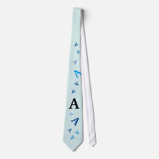 Das - door elkaar gehusselde letters in blauw (Voorkant)