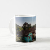 Das Dorf Birthälm in Rumänien Koffiemok (Voorkant links)