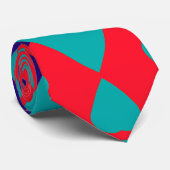 Das, Een meerkleurig stofdrukpatroonontwerp Stropdas (Opgerold)