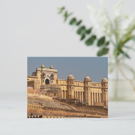 Das Fort Amber bei Jaipur in Indien Briefkaart (Staand voorkant)