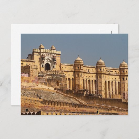 Das Fort Amber bei Jaipur in Indien Briefkaart (Voorkant / Achterkant)