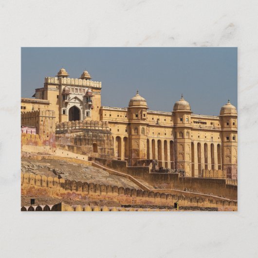 Das Fort Amber bei Jaipur in Indien Briefkaart (Voorkant)
