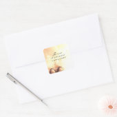 Das Geheimnis vom Vorankommen Vierkante Sticker (Envelop)