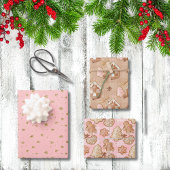 Das Gingerbrood Mannen Huis Trees sterren Hartsroz Inpakpapier Vel