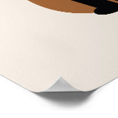 Das Hipster Bruine Vos Poster (Hoek)