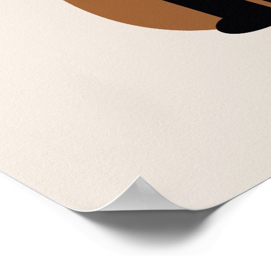 Das Hipster-Bruine Vosje Poster (Hoek)