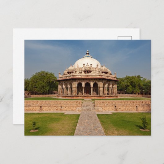 Das Humayun Mausoleum in Neu Delhi  Briefkaart (Voorkant / Achterkant)