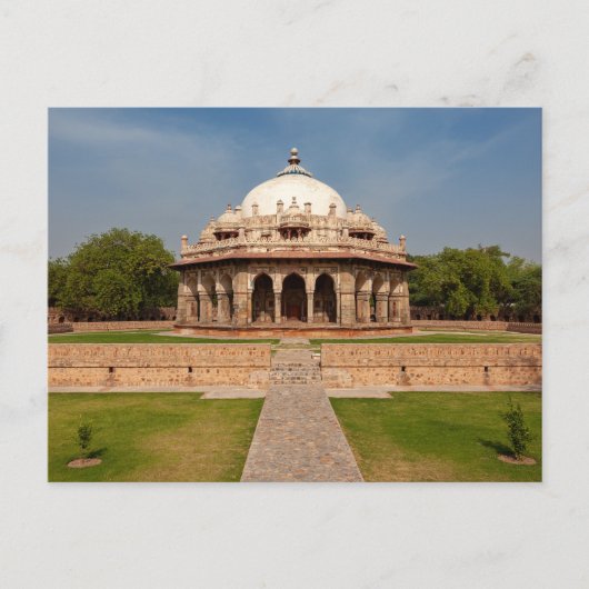 Das Humayun Mausoleum in Neu Delhi  Briefkaart (Voorkant)