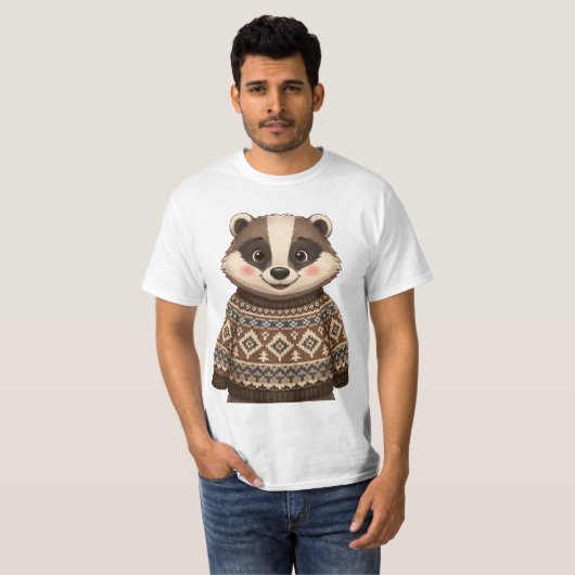 Das in een trui t-shirt (Voorkant volledig)