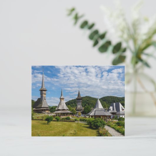 Das Kloster Barsana in Rumänien Briefkaart (Staand voorkant)