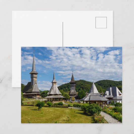 Das Kloster Barsana in Rumänien Briefkaart (Voorkant / Achterkant)