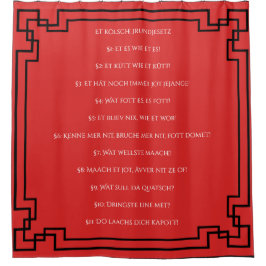 Das Kölsche Grundgesetz – Köln Cologne Jugendstil Douchegordijn