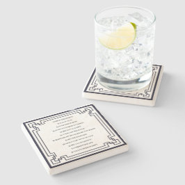 Das Kölsche Grundgesetz – Köln Cologne Jugendstil Stenen Onderzetter