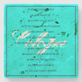 Das Kölsche Grundgesetz – Köln Cologne Jugendstil Stenen Onderzetter