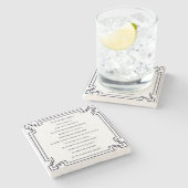 Das Kölsche Grundgesetz – Köln Cologne Jugendstil Stenen Onderzetter (Zijkant)