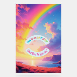 Das Leben ist BUNT Acryl Bord