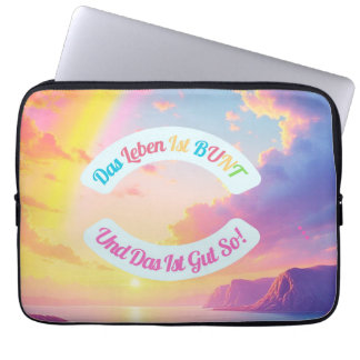 Das Leben ist Bunt Laptop Sleeve