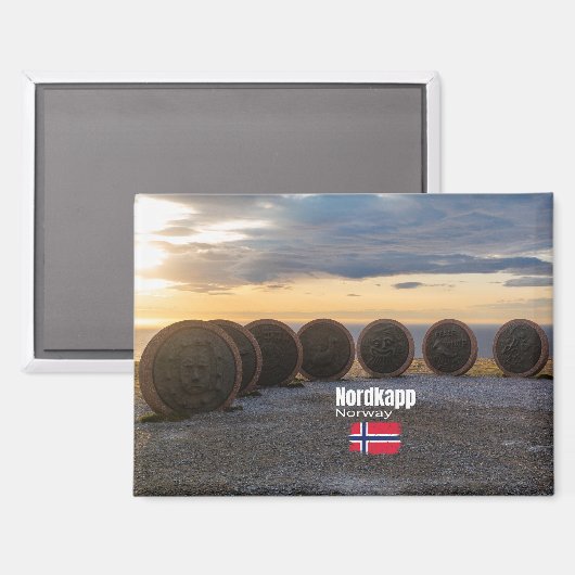Das magische Nordkapp Magneet (Voorkant / Achterkant)
