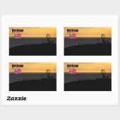 Das magische Nordkapp Rechthoekige Sticker (Vel)