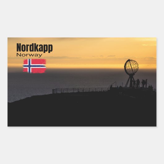 Das magische Nordkapp Rechthoekige Sticker (Voorkant)