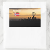 Das magische Nordkapp Rechthoekige Sticker (Tas)