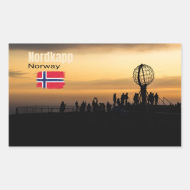 Das magische Nordkapp Rechthoekige Sticker