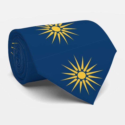 Das met de vlag van Macedonië, Griekenland (Opgerold)