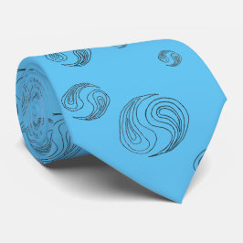 Das met paisley motief lichtblauw
