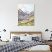 Das Mölltal mit dem Großglockner - Carl Lafite Canvas Afdruk (Insitu (Slaapkamer))