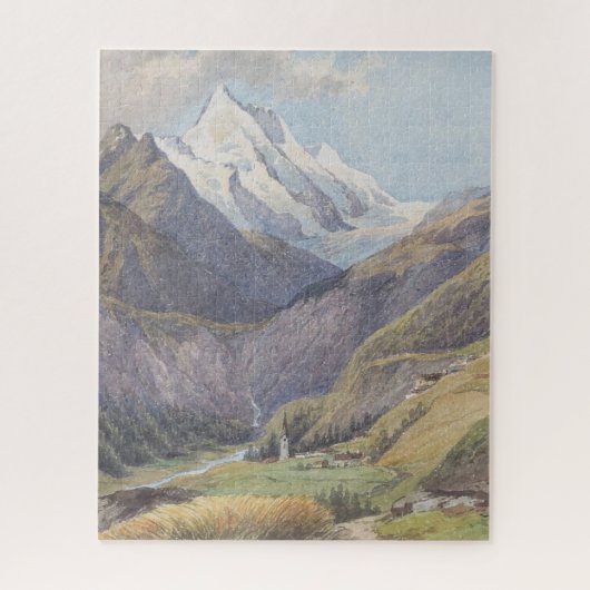 Das Mölltal mit dem Großglockner - Carl Lafite Legpuzzel (Verticaal)
