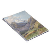Das Mölltal mit dem Großglockner - Carl Lafite Notitieboek (Rechterzijde)