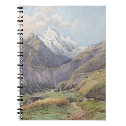 Das Mölltal mit dem Großglockner - Carl Lafite Notitieboek (Voorkant)