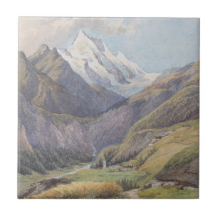Das Mölltal mit dem Großglockner - Carl Lafite Tegeltje