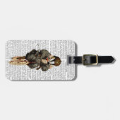 Das op een oude fiets bagagelabel (Voorkant horizontaal)