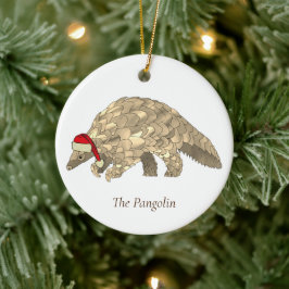 Das Pangolin bedreigde diersoorten Keramisch Ornament