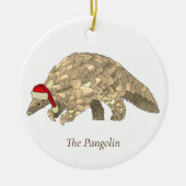 Das Pangolin bedreigde diersoorten Keramisch Ornament (Voorkant)