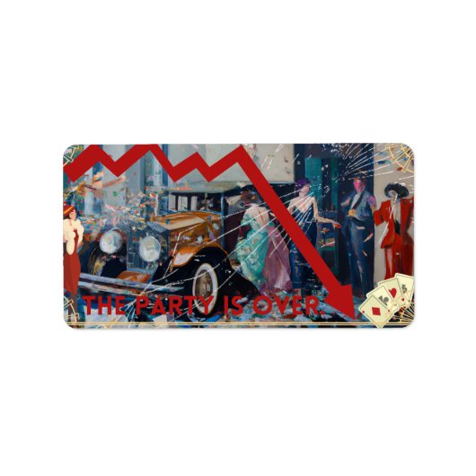 Das Party ist vorbei. Etiket (Voorkant)