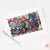 Das Party ist vorbei. Rechthoekige Sticker (Envelop)