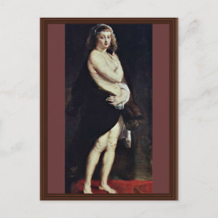 Das Pelzchen (portret van Hélène Fourment) van Rub Briefkaart