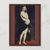 Das Pelzchen (portret van Hélène Fourment) van Rub Briefkaart (Voorkant)