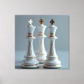 Das Spiel der Könige – Schach Canvas Afdruk (Voorkant)