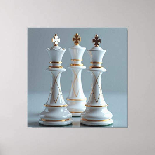 Das Spiel der Könige – Schach Canvas Afdruk (Voorkant)