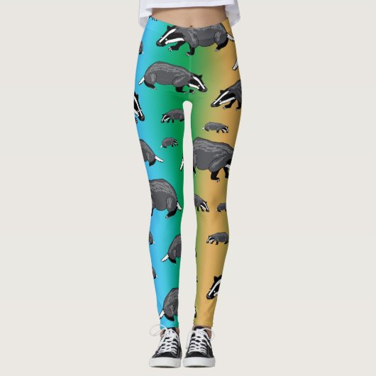 Das-stripteken-broek Leggings (Voorkant)